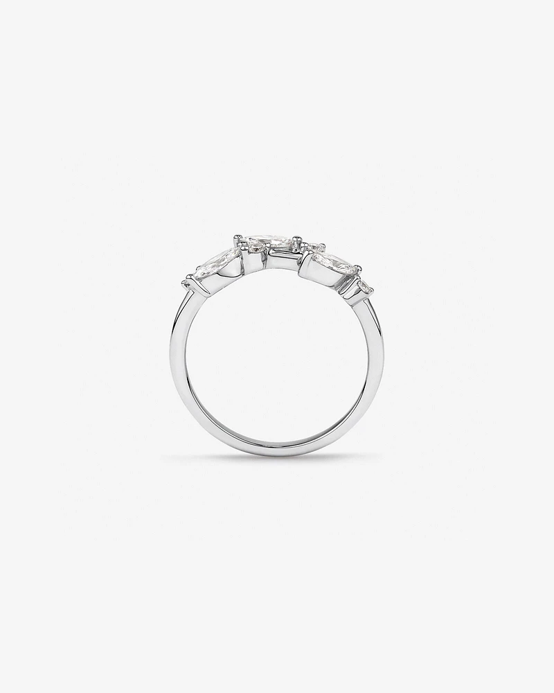 0.57 Carat TW Vines Laboratory-Grown Diamond Ring in 10kt White Gold