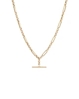 50cm Hollow Belcher Fob Necklace in 10kt Yellow Gold