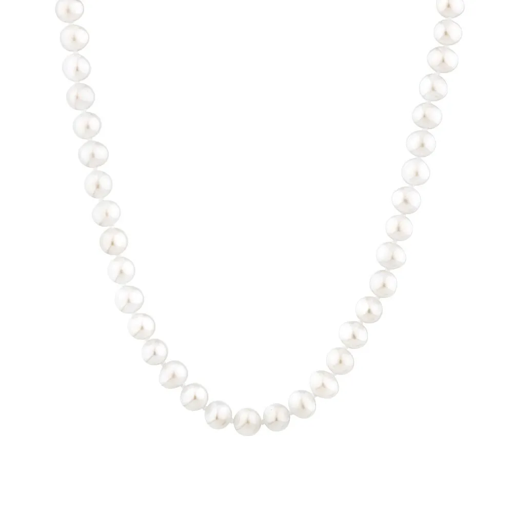 Cultured Freshwater Pearl Necklace in 10kt Yellow Gold