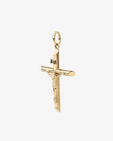 Crucifix Cross Pendant in 10kt Yellow Gold