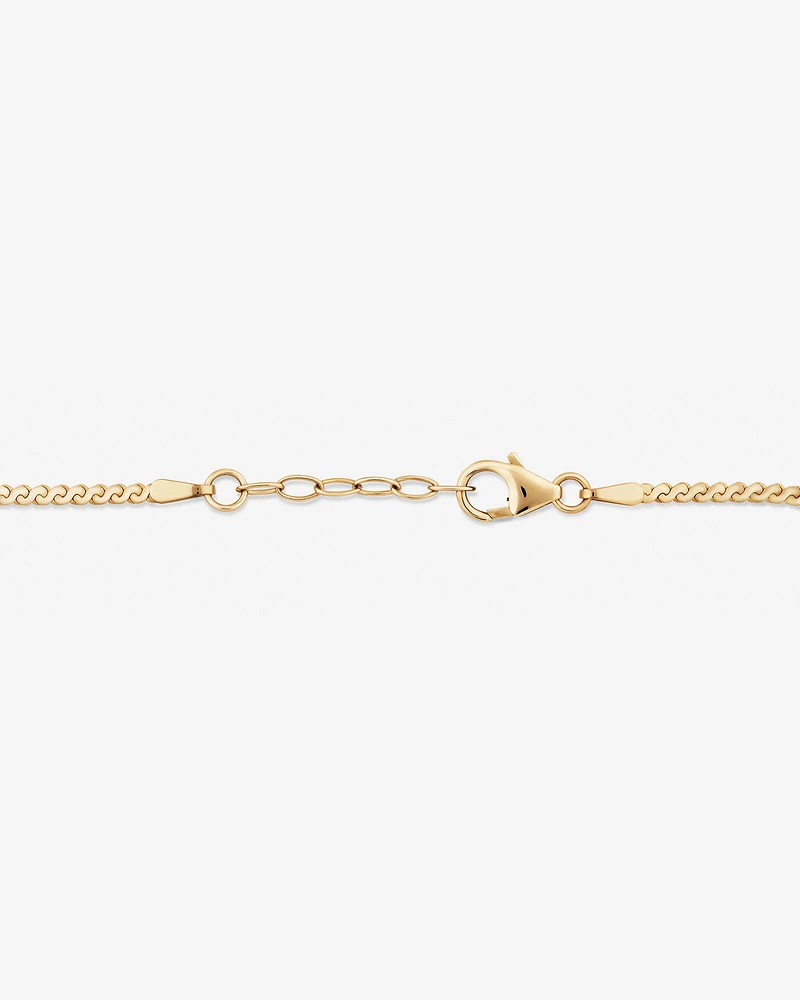 19cm (7.5") Serpentine Bracelet in 10kt Yellow Gold