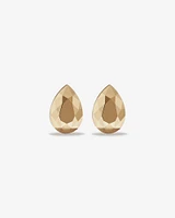 6mm Pear Metal Diamond Stud Earrings in 10kt Yellow Gold