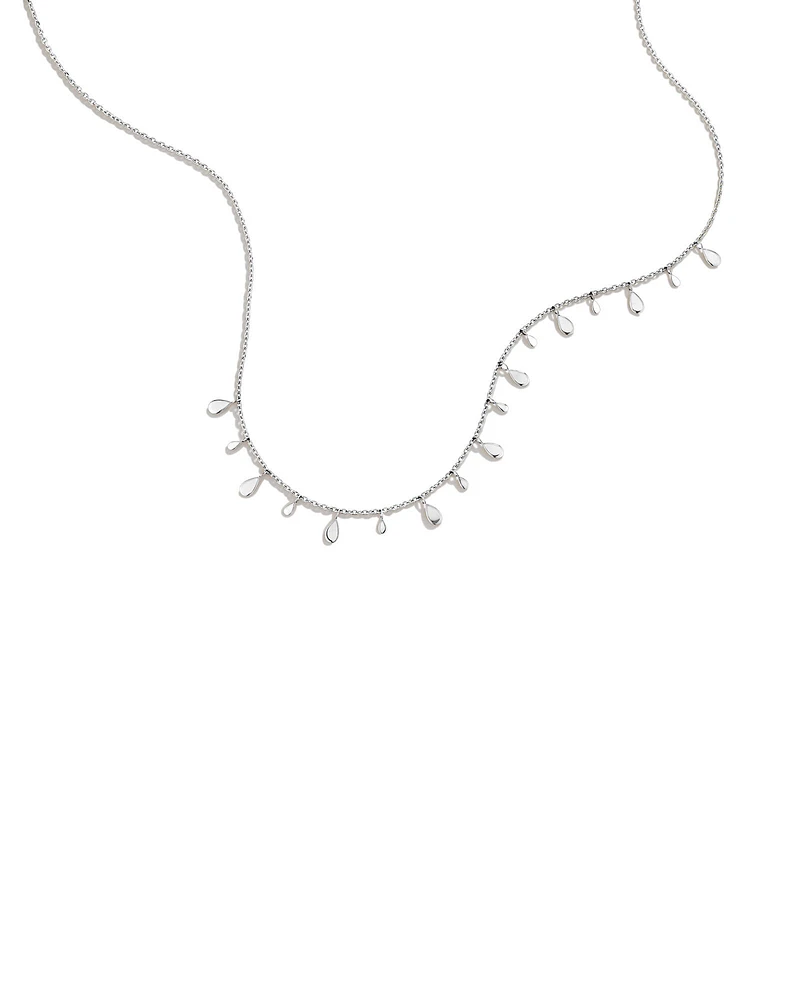 Collier à plusieurs gouttes en argent sterling