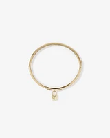 Signature Lock Bangle in 10kt Yellow Gold