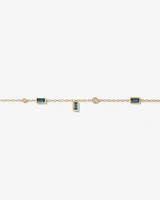 Serendipity Bracelet with London Blue Topaz in 10kt Yellow Gold