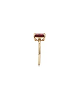 Garnet Ring in 10kt Yellow Gold