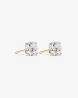 2.00 Carat TW Diamond Solitaire Stud Earrings in 18kt White Gold