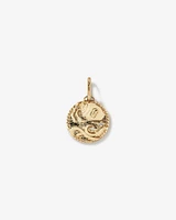 Diamond Accent Aries Zodiac Pendant in 10kt Yellow Gold