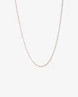 45cm (18") 1mm-1.5mm Width Solid Belcher Chain in 10kt Rose Gold