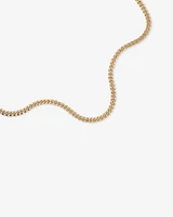 55cm (22") 9mm Width Semi Solid Diamond Cut Curb Chain in 10kt Yellow Gold