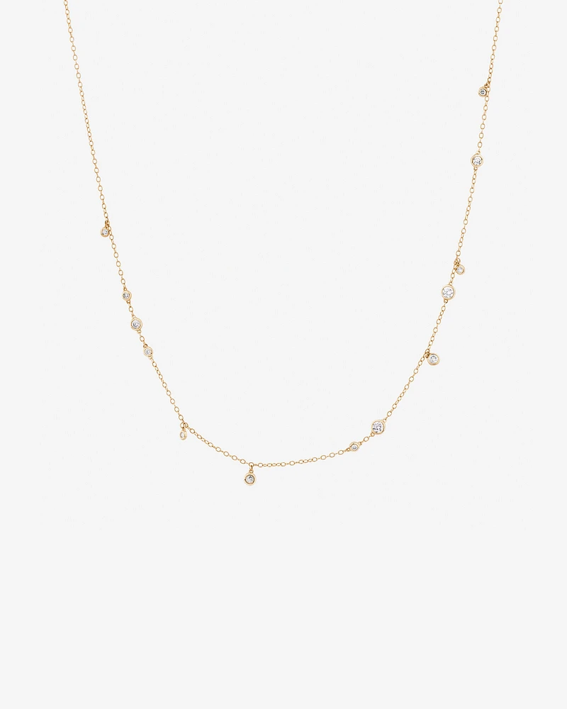 Necklace with 0.47 Carat TW of Diamonds in 10kt Yellow Gold