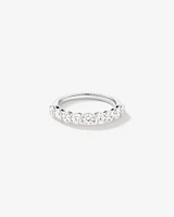 1.30 Carat TW Round Brilliant Laboratory-Grown Diamond Wedding Ring in 14kt White Gold