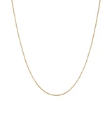 45cm (18") Hollow Round Box Chain in 14kt Yellow Gold