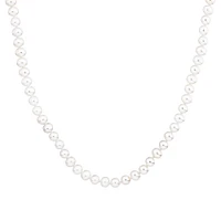 Cultured Freshwater Pearl Necklace in Sterling Silver