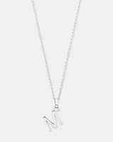 "Z" Initial Pendant in Sterling Silver