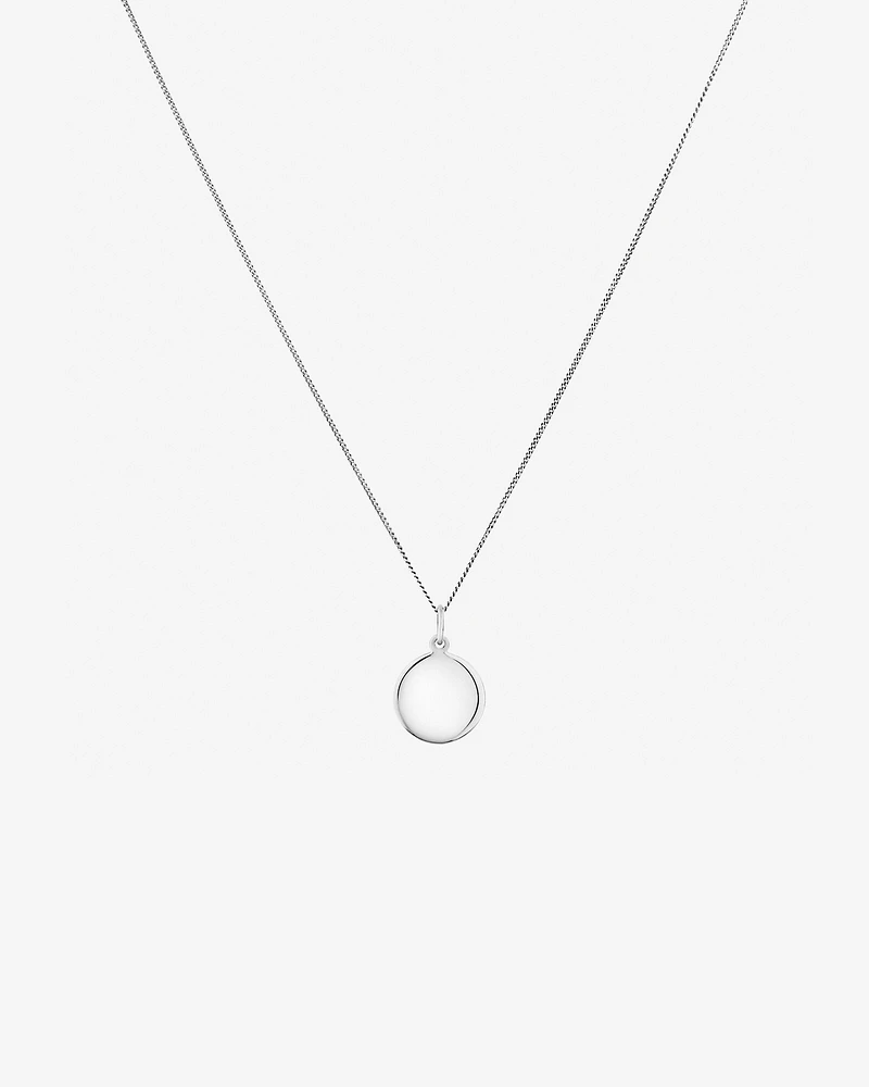 45cm (18") Circle Pendant in Sterling Silver