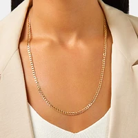 60cm (24") 3.5mm-4mm Width Curb Chain in 10kt Yellow Gold