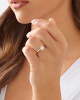 Carat TW Round Brilliant Laboratory-Grown Diamond Solitaire Engagement Ring in 14kt Gold