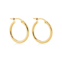 18mm Hoop Earrings in 10kt Yellow Gold