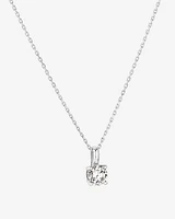 0.38 Carat TW Laboratory-Grown Diamond Solitaire Pendant Necklace in 10kt White Gold