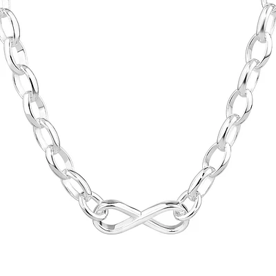 Infinity Belcher Chain in Sterling Silver