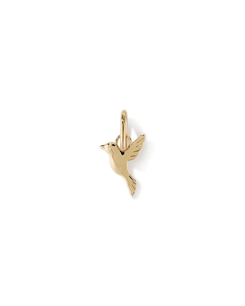 Hummingbird Pendant in 10kt Yellow Gold