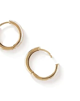 11mm Hoop Earrings in 10kt Yellow, White & Rose Gold