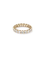 3.00 Carat TW Round Brilliant Laboratory-Grown Diamond Eternity Ring in 14kt Yellow Gold