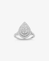 Bridal Set with 1 Carat TW of Diamonds in 14kt White Gold