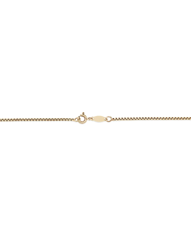 45cm (18") Hollow Round Box Chain in 14kt Yellow Gold