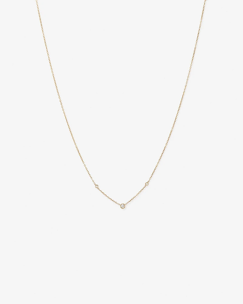 Necklace with 0.10 Carat TW of Diamonds in 10kt Yellow Gold