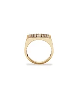 Men's Ring with 1.03 Carat TW of Diamonds in 10kt Yellow Gold