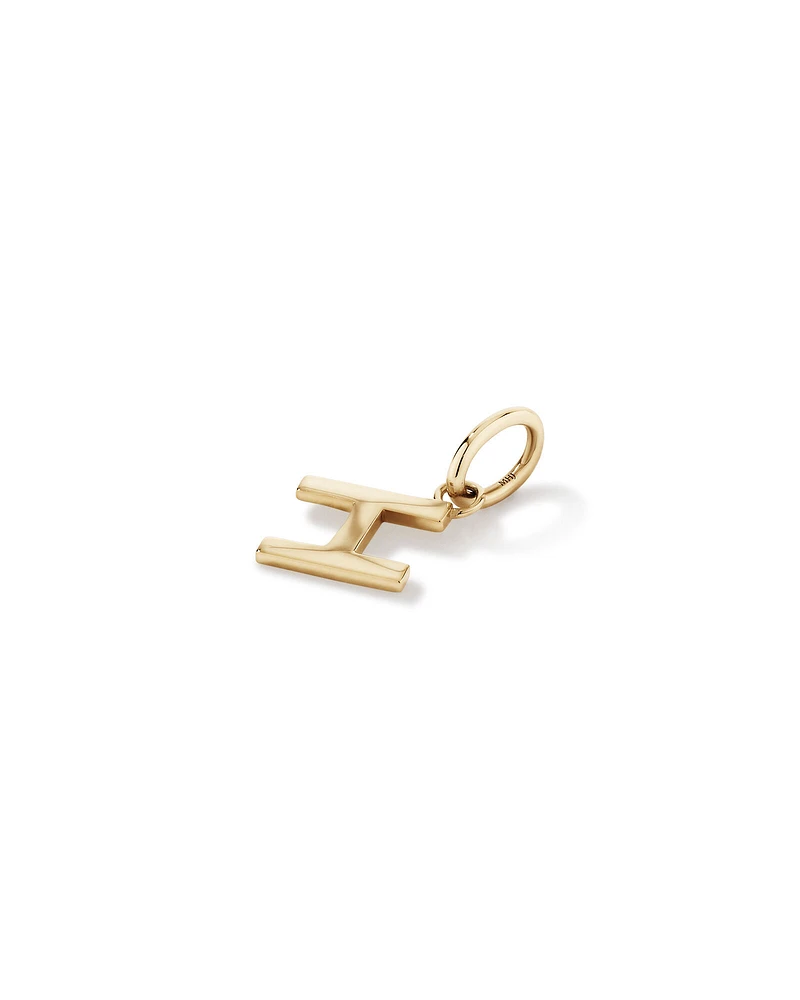 Letter Q Initial Pendant in 10kt Yellow Gold