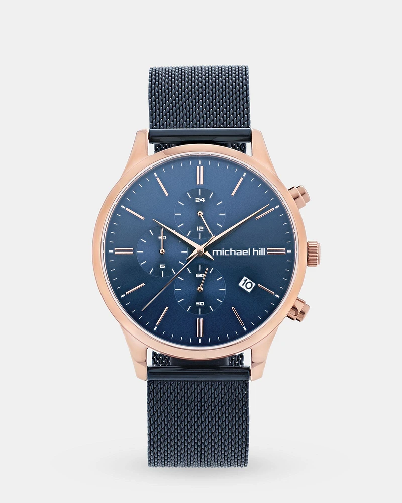 Men's Chronograph Watch in Gold Tone Stainless Steel