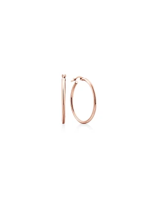 25mm Hoop Earrings in 10kt Rose Gold