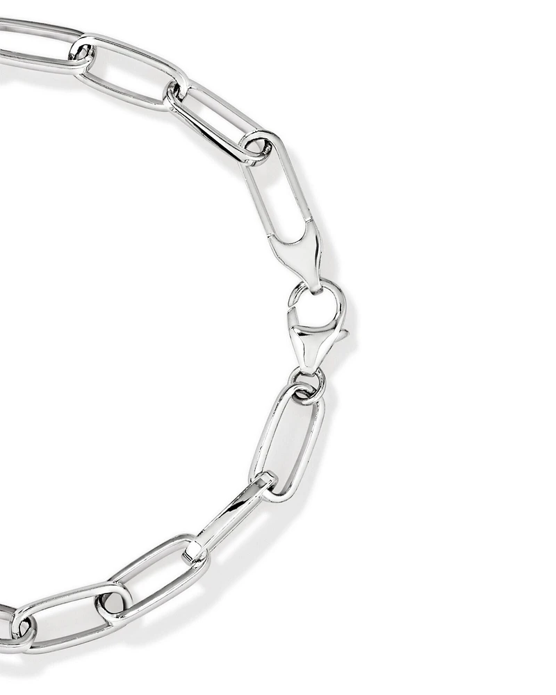 19cm (7.5") Paperclip Bracelet in Sterling Silver