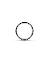 8mm Brushed Dome Black Titanium Wedding Band