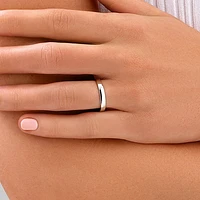 Half Round Wedding Band 10kt Yellow Gold