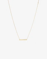 Engravable Bar Necklace in 10kt Yellow Gold