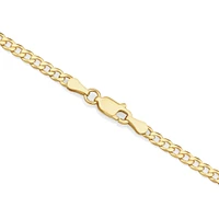 60cm (24") 3mm-3.5mm Width Curb Chain in 10kt Yellow Gold