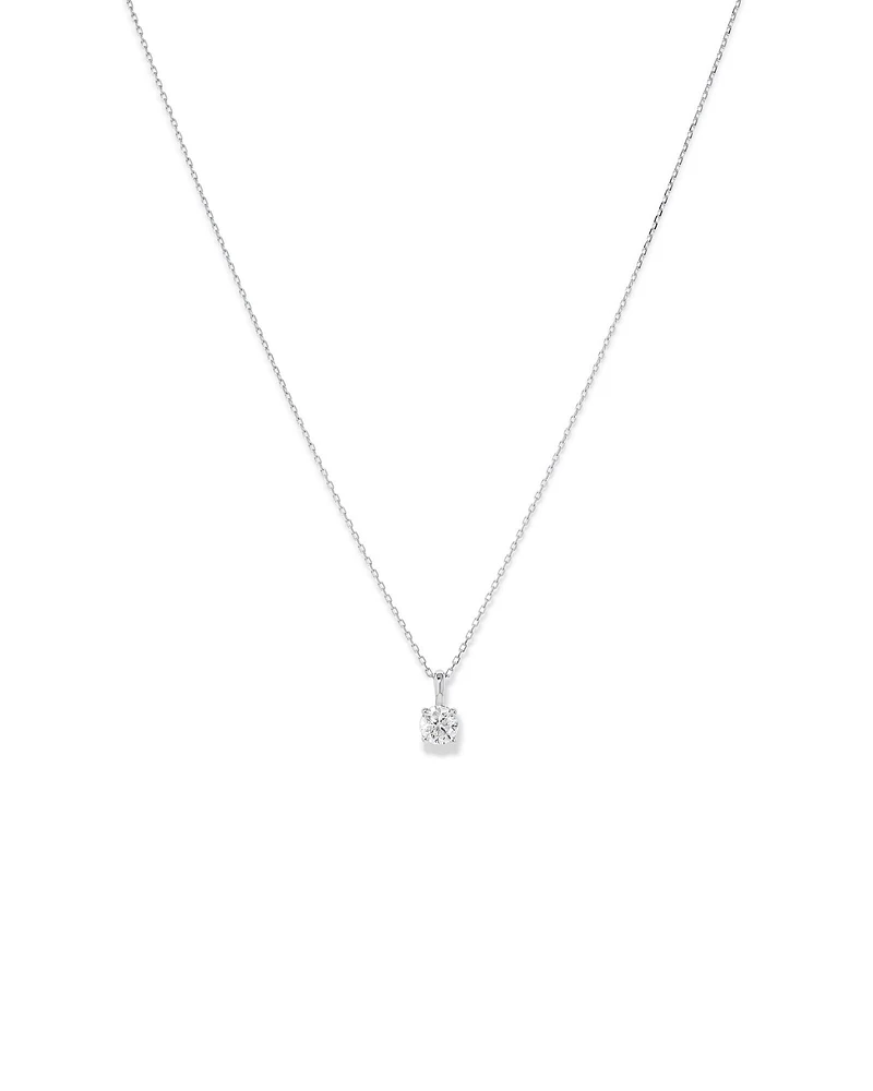 0.50 Carat TW Diamond Solitaire Pendant in 18kt Gold