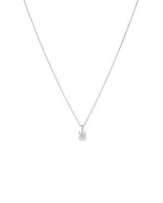 0.50 Carat TW Diamond Solitaire Pendant in 18kt Gold