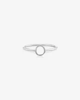 C Initial Ring in Sterling Silver