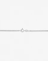 60cm (24") 1.5mm - 2mm Width Curb Chain in 925 Sterling Silver