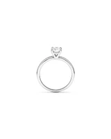 Solitaire Engagement Ring with Carat TW of Laboratory-Grown Diamond in 18kt White Gold