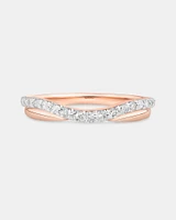 Wedding Ring with 0.25 Carat TW of Diamonds in 14kt Rose Gold