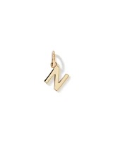 Letter Q Initial Pendant in 10kt Yellow Gold