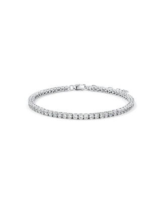 Cubic Zirconia Tennis Bracelet in Sterling Silver