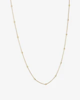 45cm (18") 2mm-2.5mm Width Adjustable Bead Necklace in 10kt Yellow Gold