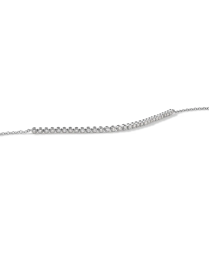 0.50 Carat TW Laboratory-Grown Diamond Tennis Bracelet in 10kt White Gold